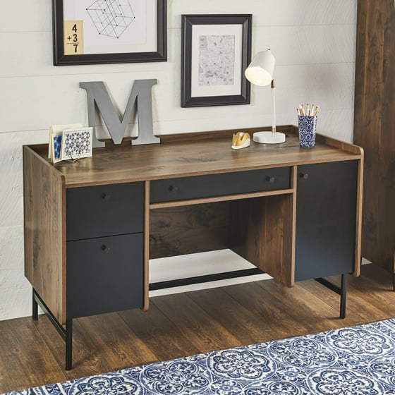 Better Homes And Gardens Montclair Desk Vintage Walnut Finish Better Homes And Gardens Montclair Desk Vintage Walnut Finish