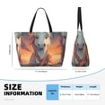 thumbnail image 4 of Fuzoiu Starry Sky Cute Horse Print Waterproof Beach Tote Bag for Women Girls with Zipper,Sandproof Pool Swim Bag,Large Capacity Beach Travel Bag for Pool Swim Travel Everyday, 4 of 7