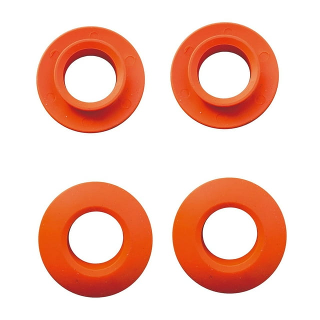 S SERENABLE 4 Pieces Kayak Paddle Drip Rings Paddle Shaft Drip Rings for Rafting Boating Orange