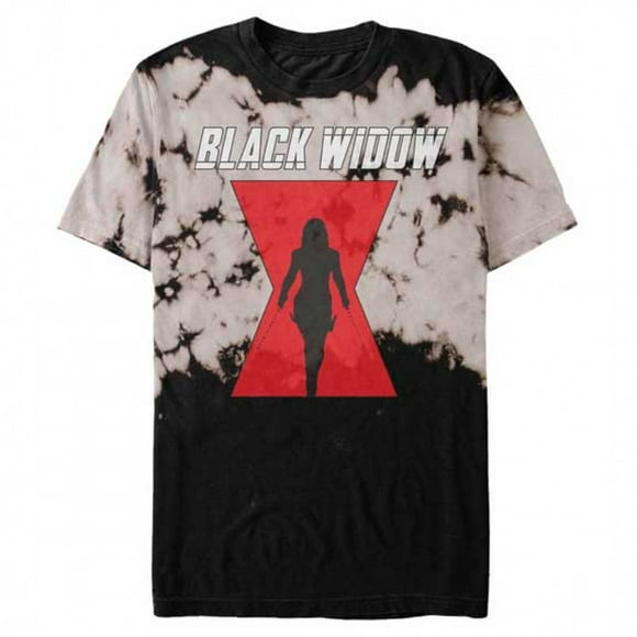 Black Widow Movie Symbol Tie-Dye T-Shirt-Small
