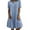 Light Blue, variant on Efsteb Women's Summer Short Sleeve Denim Shirt Dress Business Casual Button Lapel Midi Denim Dress （Light Blue，S）