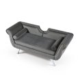 thumbnail image 4 of Curved Backrest Velvet Loveseat, 4 of 5