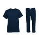 thumbnail image 2 of Conjunto de uniforme de enfermería, ropa de trabajo para centros de belleza, spas y peluqueros de mascotas. Azul oscuro S, 2 of 9
