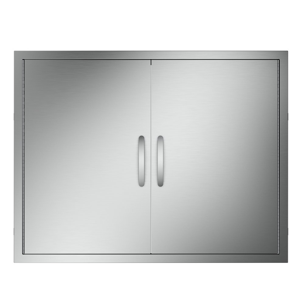 Ktaxon 31"W x 24"H, Stainless Steel Outdoor Kitchen Doors, BBQ Double