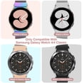 thumbnail image 7 of MYKOMI 2 Packs Milanese Band Compatible with Samsung Galaxy Watch 7/FE/6/5/4 Band 40mm 44mm, No Gap Stainless Steel Metal Magnetic Clasp Bands for Women Men, 7 of 7