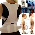 thumbnail image 3 of Adjustable Magnetic Posture Back Support Corrector Band Belt Brace Shoulder Lumbar Strap Pain Relief, 3 of 3
