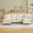 Beige, variant on CKEASEAN 102" Chenille L Shaped Modular Sectional Sofa, Comfy Cloud Couch with Ottoman, Deep Seat 3 Seater Couches for Living Room, Easy Assembly