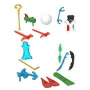 Replacement Parts for Fisher-Price Imaginext Playset Inspired by DC Superfriends Holiday Theme - HML59 ~ Replacement Accessories / Weapons for Poseable Characters