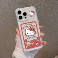 thumbnail image 3 of Funda de Hello Kitty con dibujos animados para iPhone, carcasa transparente para modelos anticaída 15, 14, 13, 12, 11 Mini Pro Max, X, XR, XSMax, 7, 8 Plus, novedad, 3 of 5