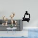 thumbnail image 2 of Estatua de ciervo alce,Figuras de alce y ciervo,decoración del hogar,estatuas de resina,Estatua de escultura decorativa de figura de reno para el hogar,Figura de pensador abstracto,Estatua de, 2 of 8