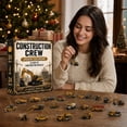 thumbnail image 2 of Construction Vehicles Fleet Advent Calendar 2026, 24 Days 2D Flat Acrylic Construction Vehicle Ornaments, Christmas Countdown Gift Box for Xmas Tree Decoration, Christmas Stocking Stuffers, 2 of 7