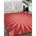 thumbnail image 2 of Ahgly Company Indoor Rectangle Patterned Red Area Rugs, 5' x 8', 2 of 6