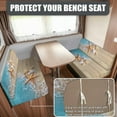 thumbnail image 2 of XYZCANDO Cute Starfish Shell RV Dinette Cushion Covers Stretchable Couch Cushion Covers Wood Grain Washable Slip Covers for Loveseat Sofa Slip Covers for 2 Seat Cushion Couch Seaside Easy to Install, 2 of 6