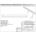 thumbnail image 5 of Vestil Manufacturing TPCG-60 60 in. Aluminum Treadplate Corner Guard, 5 of 5