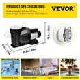 thumbnail image 3 of VEVOR Swimming Pool Pump Motor, Self-Priming , 2.5HP 1850W, 3 of 11