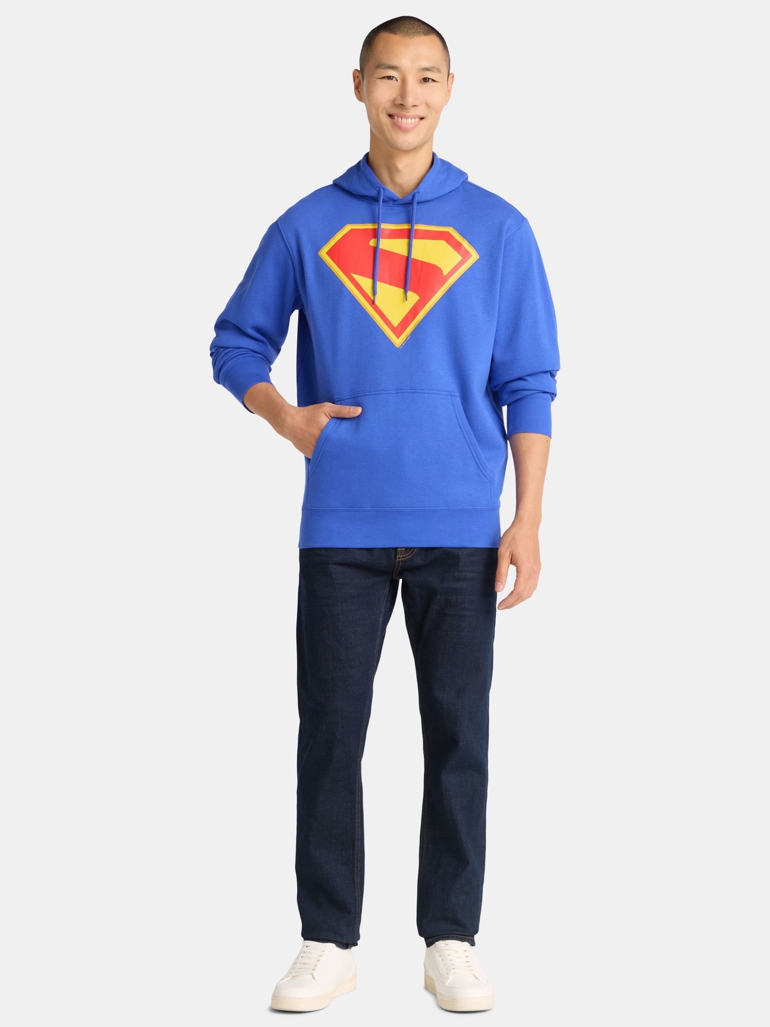Superman Men's and Big Men's Shield Graphic Hoodie, Sizes S-3XL