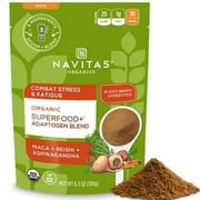 Navitas Organics Superfood+ Adaptogen .. Blend for Stress Support .. (Maca + Reishi + .. Ashwagandha), 6.3oz Bag, 30 .. Servings  Organic, Non-GMO, .. Vegan, Gluten-Free, Keto & .. Paleo.