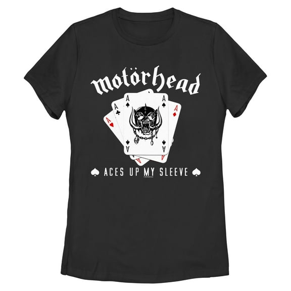 Womens Motorhead Aces Up My Sleeve T Shirt