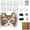 brown, variant on DIY Halloween Cat Mask Craft Kit for Cosplay, Blank Animal Face Masks for Kids & Adults