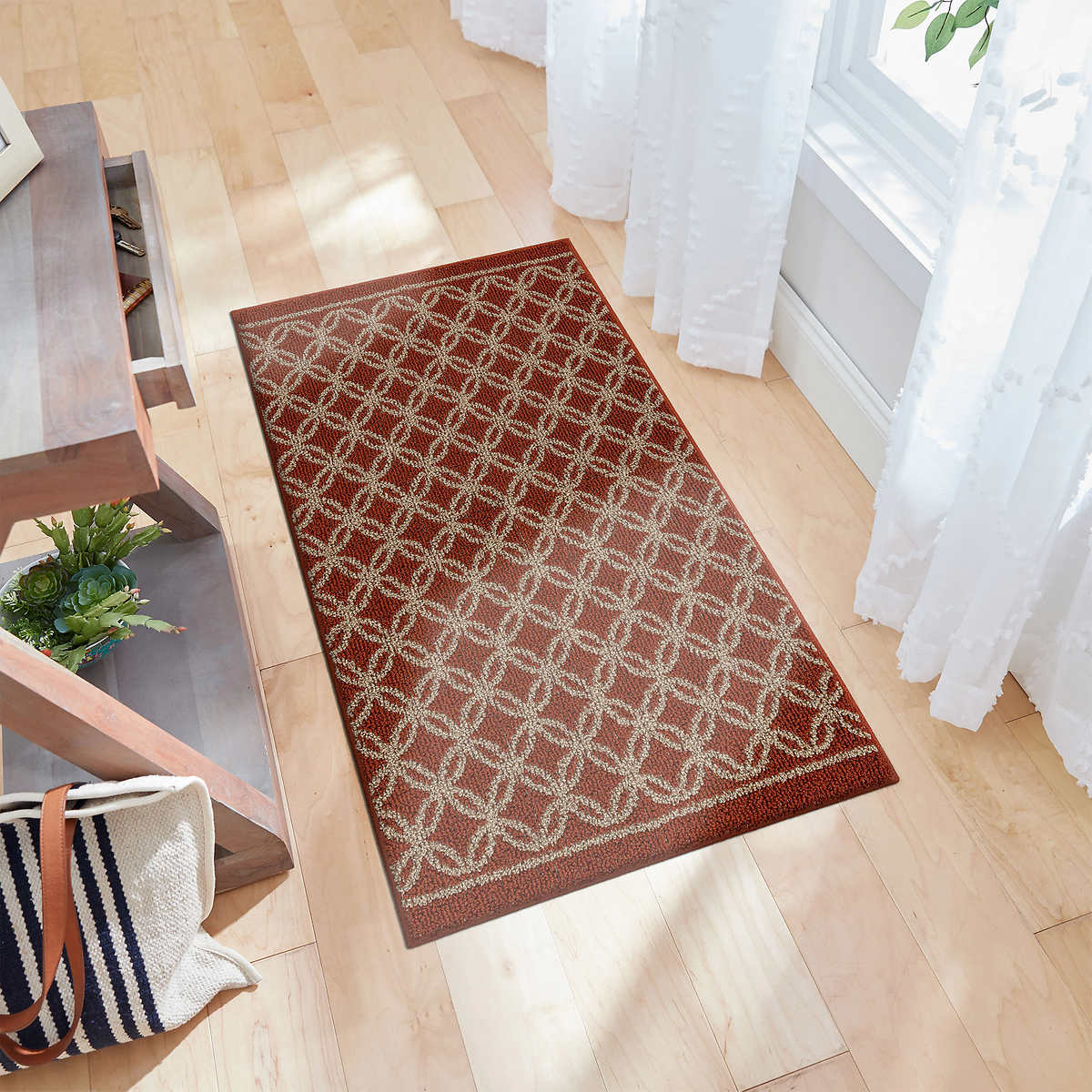 Mohawk Home Skid Resistant Latex Backing New Generation Rug Red