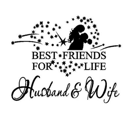 KABOER Every Best Friend For Life Quote Wall Sticker Living Room Home Wedding Decals DIY Decor