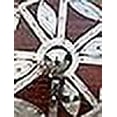 thumbnail image 3 of Medieval Wooden Handmade Round Cosplay Shield | Viking Shield Wall Art | 24 Inch Brown Steel & Wood Shield, 3 of 3