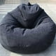 thumbnail image 3 of Linen Cloth Lounger Seat Cover for Sofas and Chairs, Bean Bag Style for Living Room Comfort Comfort 100*120cm, 3 of 5