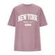 thumbnail image 4 of Camiseta Corta con Cuello Redondo Y Gota Del Hombro para las Mujeres, 4 of 5