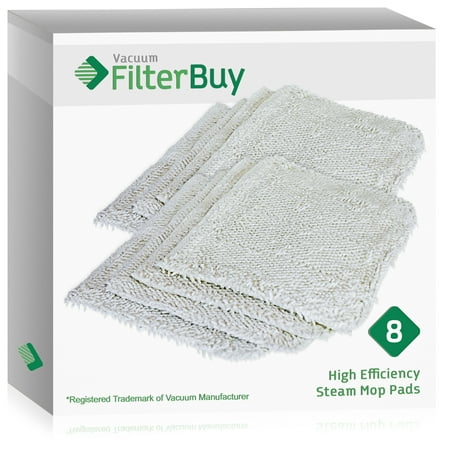 Mhp Part - 8 - FilterBuy Shark Vac Then Steam MV2010 All Purpose Mop Pads, Compatible Part #’s XT2010 & P110W. Designed by FilterBuy to fit Shark Vac Then Steam MV2010 Mop