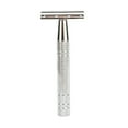 thumbnail image 2 of Double Edge Razor for Women and Men - Reusable Safety Razor with 10 Blades, Alloy Metal, Textured Grip, Classic Three Piece, Precision Grooming, Eco Friendly, Body Hair Removal, Ho Makeup Organizers, 2 of 9