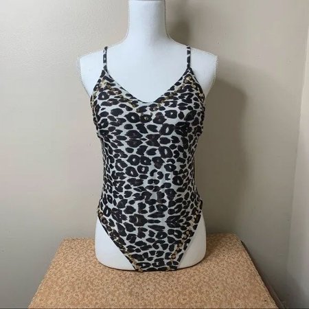 JUICY COUTURE Leopard Print One Piece Swimsuit Size S