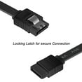 thumbnail image 3 of BENFEI SATA Cable III, 3 Pack SATA Cable III 6Gbps Straight HDD SDD Data Cable with Locking Latch 18 Inch Compatible for SATA HDD, SSD, CD Driver, CD Writer - Black, 3 of 5