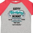 thumbnail image 4 of Inktastic Happy Birthday, Mommy I'm the Best Ever in Blue Boys or Girls Toddler T-Shirt, 4 of 5