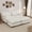 Beige, variant on YWEN Modular Sectional Sofa, 28D High-Density Foam Cloud Couch, Chenille U-Shaped L-Shaped Sectional with Ottoman, Screw-Free Assembly, 12cm Raised Legs for Living Room