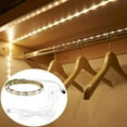 thumbnail image 3 of RisingPro Éclairage sous Armoire Intelligent à Intensité Réglable 5V USB Bande Lumineuse LED à Détecteur de Mouvement Ruban Adhésif Flexible pour Garde-Robe Escaliers Armoire de Cuisine, 3 of 5