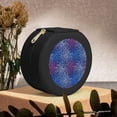 thumbnail image 6 of Yiaed Ireworks In The Night Sky Print Travel Jewelry Case Bridesmaid Gift Boxes Jewelry Travel Organizer Small Round Jewelry Box Mini Storage-Black, 6 of 7