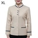 thumbnail image 2 of Uniformes de limpieza Uniformes de manga larga para la chaqueta práctica enrutamiento limpio Cómodo flexible Supple Camarera Ropa para hoteles Restaurantes Beige XL Sweethay LF000334-02, 2 of 7