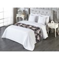 thumbnail image 3 of Orchid Pattern Bed Runner, Japanese Inspirations Delicate Floral and Petals with Soft Colors, Decorative Accent Bedding Scarf for Hotels Homes & Guest Rooms, Queen, Pastel Pink Champagne, by Ambesonne, 3 of 3
