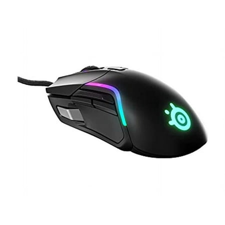 SteelSeries - Rival 5 Wired Optical Gaming Mouse with RGB Lighting - Black