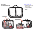 thumbnail image 4 of JAVOedge Clear PVC Cosmetic Makeup Organizer, Travel Toiletry Bag, SET: 2 Quantity x Large Size, 4 Quantity x Small Size - 6 Piece, 4 of 7