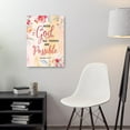 thumbnail image 4 of With God All Things Are Possible Matthew 19:26 Canvas Wall Art,Bible Verse Scripture Canvas Painting Prints for Christian Home Bedroom Office Church Religious Wall Decor, 4 of 6