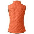 thumbnail image 3 of NE PEOPLE Women’s Quilted Vest – Lightweight Sleeveless Full Zip Up Casual Stand Collar Padding Gilet Jacket with Pockets NEWV40 Rust 2XL, 3 of 7