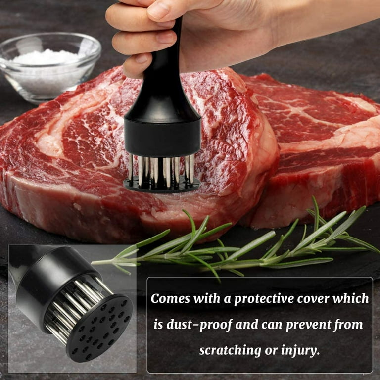 1pc Stainless Steel Meat Tenderizer Needle, Minimalist Spiked Decor  Household Meat Hammer For Kitchen
