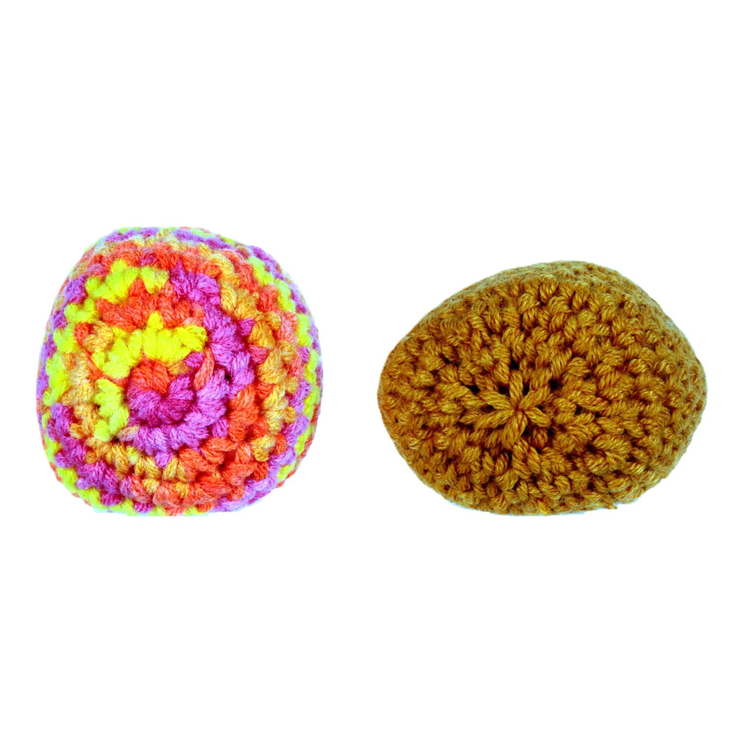 Crochet Footbag 2-Pack – 2.25 x 2 in, 40g Kick Sack Balls for Adults & Kids, Juggling & Stress Relief Toy