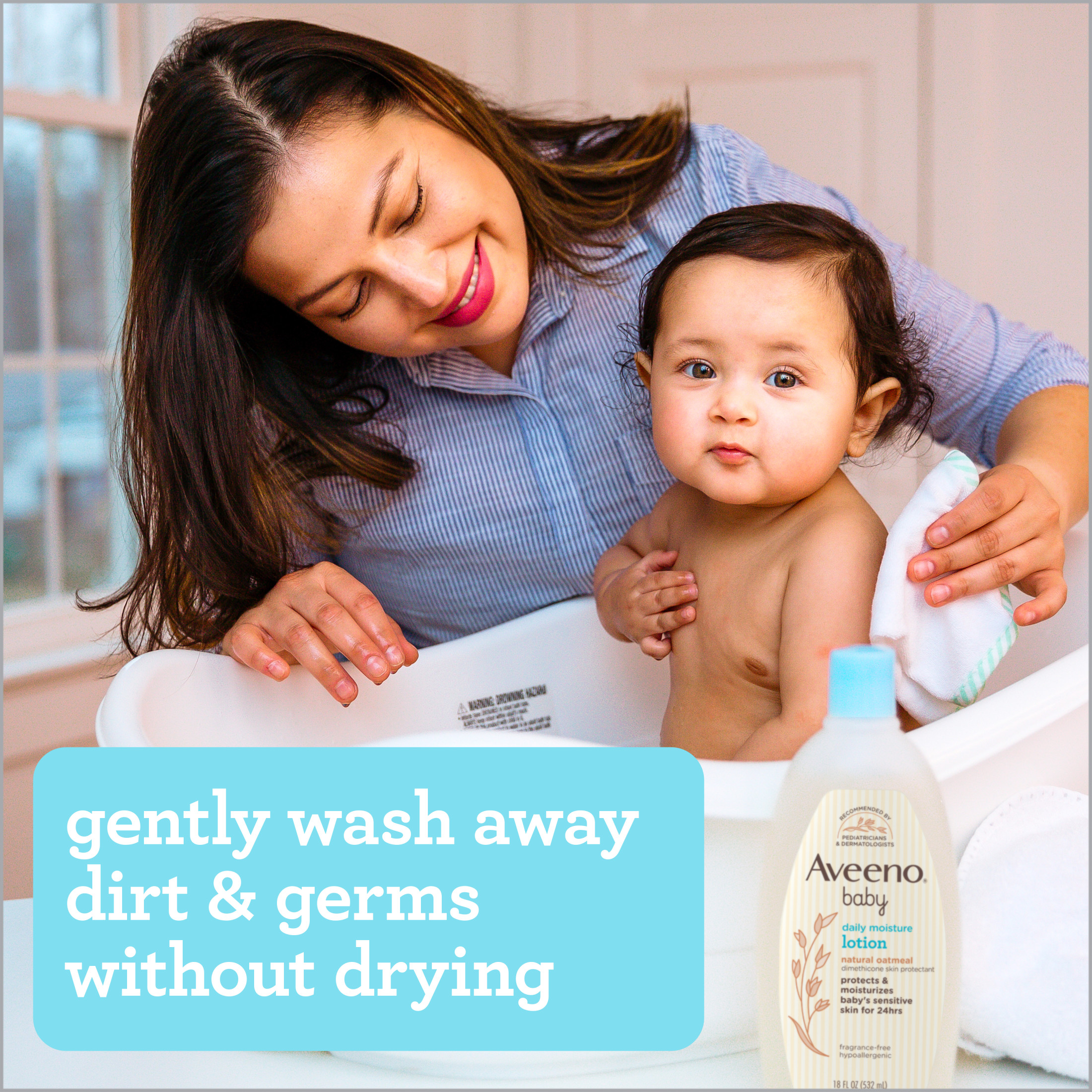 Aveeno Baby Daily Moisture Body Wash & Shampoo, Oat Extract, 12 fl. oz - image 7 of 14