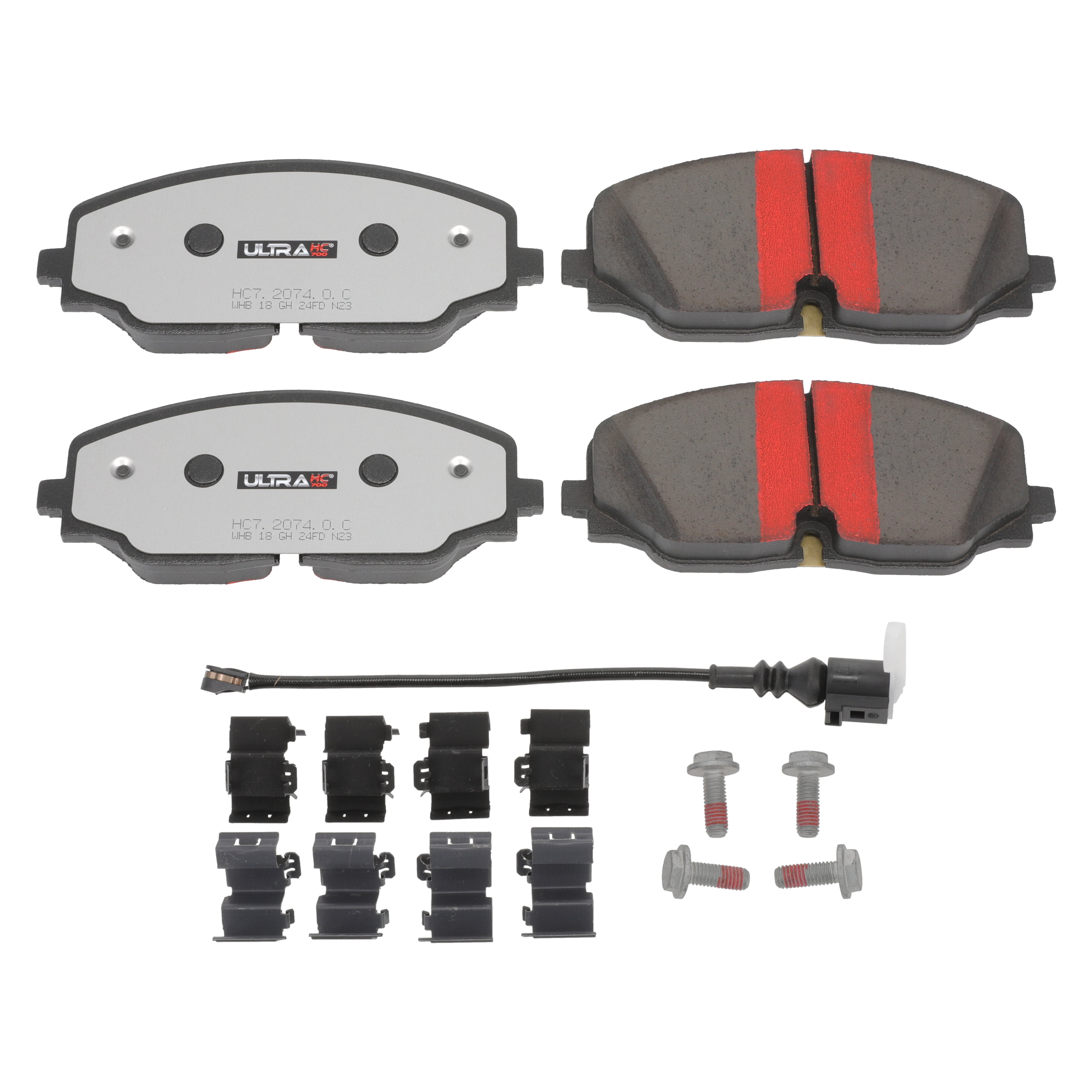 UltraHC 700 Brake Pad Set, Front HC7.2074.0.C, Volkswagen Atlas 2021-2018
