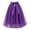 Purple, variant on Daznico Elegant Layered Skirt with Waist Belt Flowy Hem A Line Party Skirt for and Evening Events,Mardi Gras Clothing,Mardi Gras Skirt,L