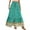 A5 Green, variant on Difdany Floral Maxi Skirt Women's 2025 High Waist A Line Smocked Boho Long Flowy Split Hem Lace Trim Summer Skirts