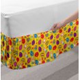 thumbnail image 2 of Easter Bed Skirt, Funky Colorful with Different Patterns Daisies and Kids Bunny Characters, Elastic Bedskirt Dust Ruffle Wrap Around for Bedding Decor, 4 Sizes, Multicolor, by Ambesonne, 2 of 2