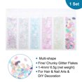 thumbnail image 2 of Uxcell Colors Powder Mixed Chunky & Fine Glitters Resin Epoxy Accessories Crafts Sequins Decor, 2 of 5